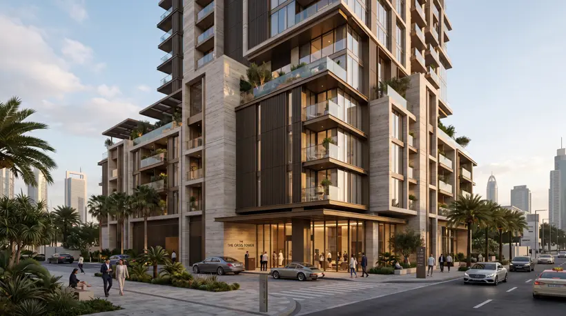 Dubai konut kulesi — mimari görselleştirme, CG Crafts Studio