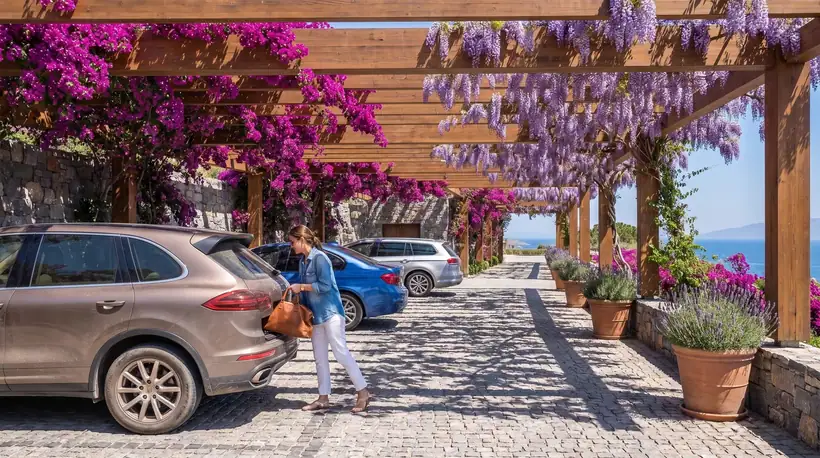 Bodrum Taş Evleri Otopark — mimari görselleştirme, CG Crafts Studio