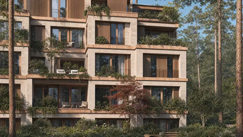 Cephe detayı — mimari görselleştirme, CG Crafts Studio