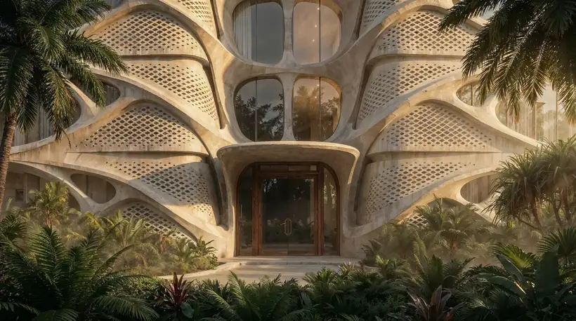 Parametrik cephe — mimari görselleştirme, CG Crafts Studio