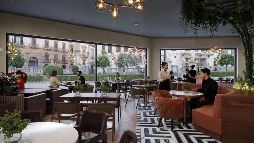 Restoran — mimari görselleştirme, CG Crafts Studio