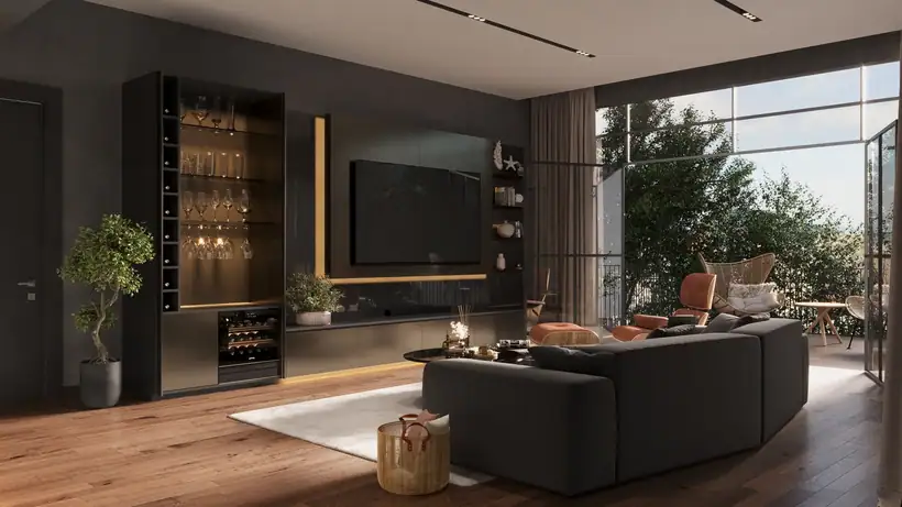 Salon — mimari görselleştirme, CG Crafts Studio