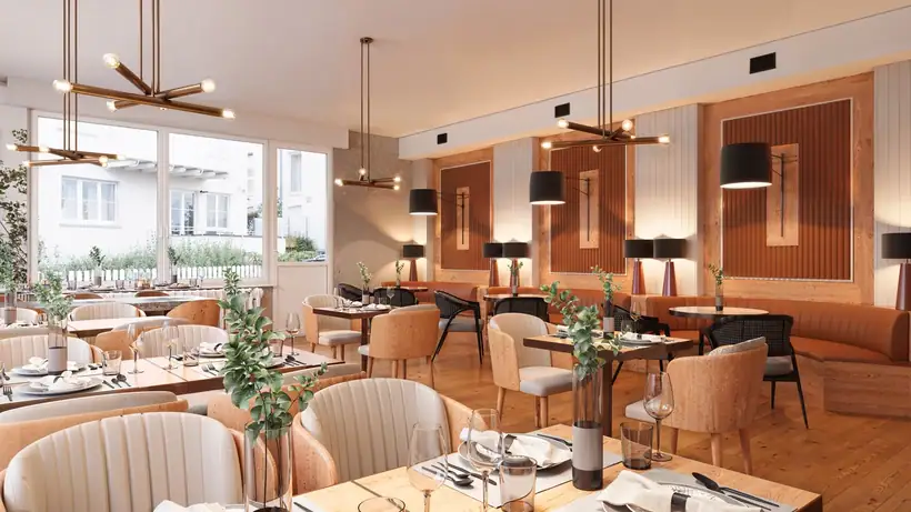 Restoran — mimari görselleştirme, CG Crafts Studio